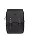 Northampton Polo Club Men's Fabric Backpack with USB Port Black