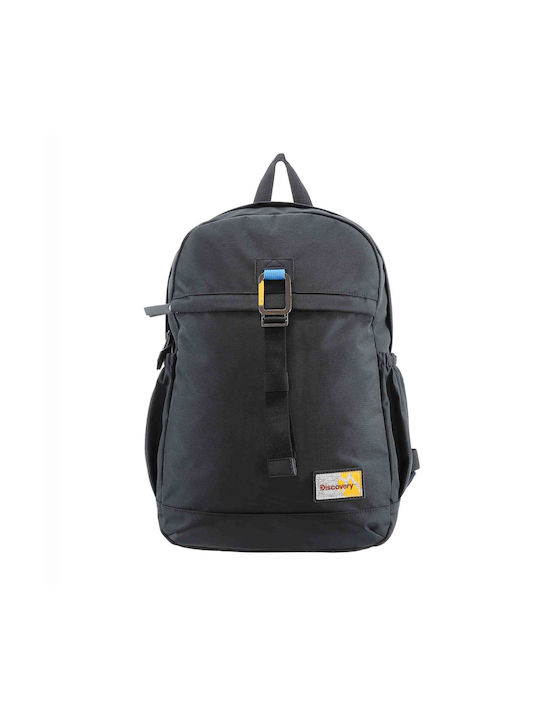 Discovery Men's Fabric Backpack Waterproof Black