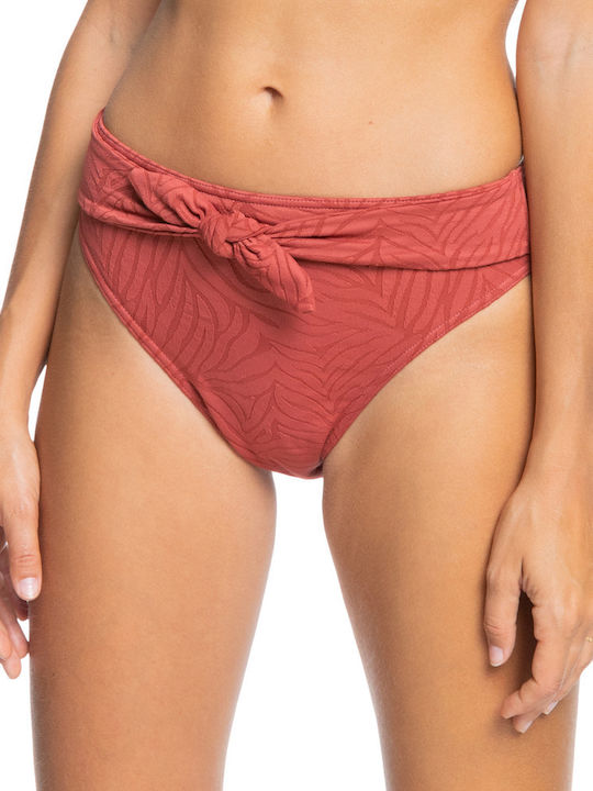 Wild Babe Bikini Slip με Κορδονάκια Καφέ