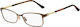 Jimmy Choo Metallisches Brillengestell Braun JC288 09Q