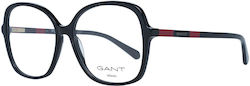 Gant Femei Plastic Rame Ochelari Fluture Negru GA4134 001