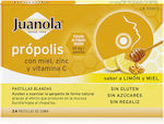 Juanola Propolis Lozenges Gluten-Free Honey & Lemon 24pcs