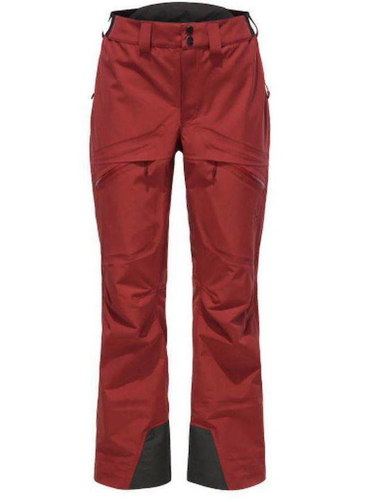 Haglöfs 603925-4D4 Women's Trousers for Ski & Snowboard Red