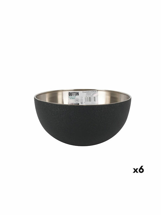 Quttin Aluminum Salad Bowl Black 24x12x6cm