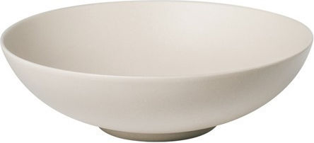 Baralee Serving Bowl Round made of Porcelain Beige with Diameter 19cm 6pcs