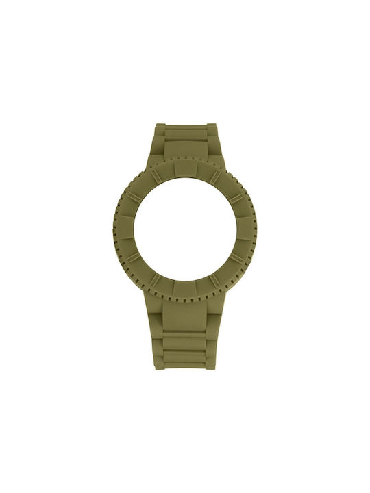 WATX & CO Gummi-Armband Khaki