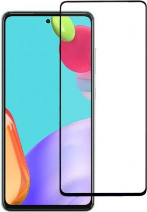 Vollflächig gehärtetes Glas Schwarz (Samsung A52, Samsung A52S)