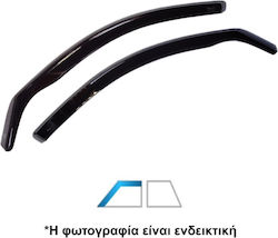 Heko Σετ Ανεμοθραύστες Μπροστινοί Σκούρο Φιμέ για BMW Σειρά 5 2τμχ 11001