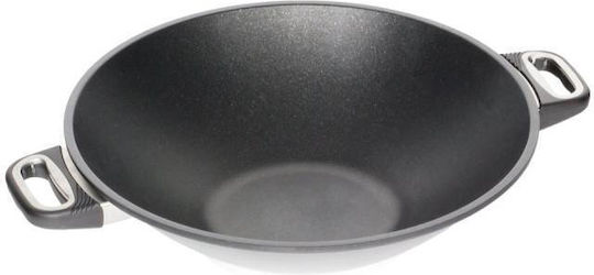 AMT Gastroguss Wok din Aluminiu cu Strat Antiaderent 36cm
