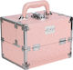 Metallic Cosmetic Case Pink H16.5xW22xD16cm