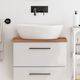 vidaXL Wood Countertop without Sink Beech wood solid wood