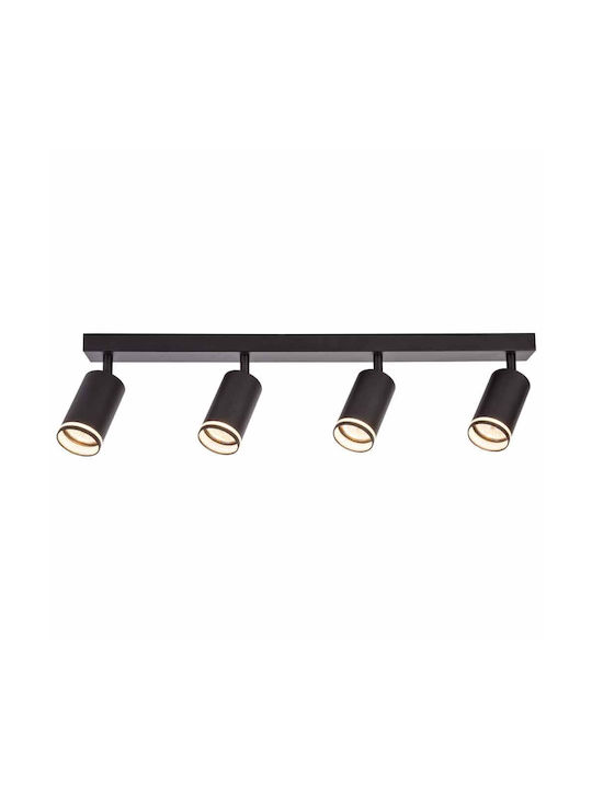 Vivalux King Spot with 4 Lights and with Socket GU10 in Black Color
