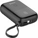 Swissten Power Bank 10000mAh 20W με Θύρα USB-C Μαύρο