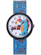 Lee Cooper Kinder-Analoguhr mit Kautschuk/Plastikarmband Hellblau