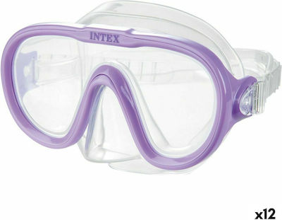 Intex Μάσκα Θαλάσσης με Αναπνευστήρα Scan σε Μωβ χρώμα