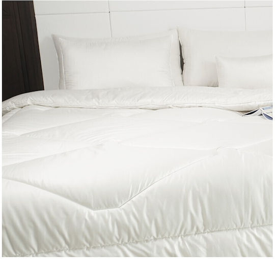Valeria Home Πάπλωμα Μονό Πουπουλένιο 140x200εκ. Πράσινο