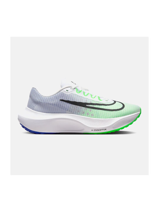 Zoom Fly 5 Sport Shoes Running White / Green Strike / Racer Blue / Black