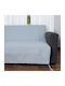 Silk Fashion Chenille Zweisitzer-Sofa Überwurf 180x250cm Hellblau