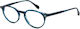 Gigi Barcelona Gigi Barcelona Women's Acetate Prescription Eyeglass Frame Blue 6679/3