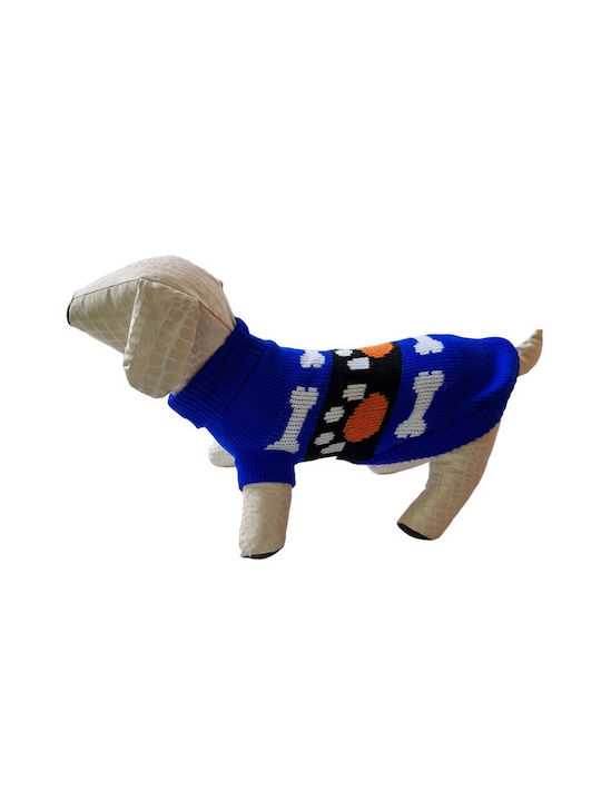 Value Imports Strickpullover Hund in Blau Farbe 25cm.