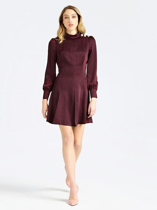 Guess Mini Shirt Dress Dress Purple