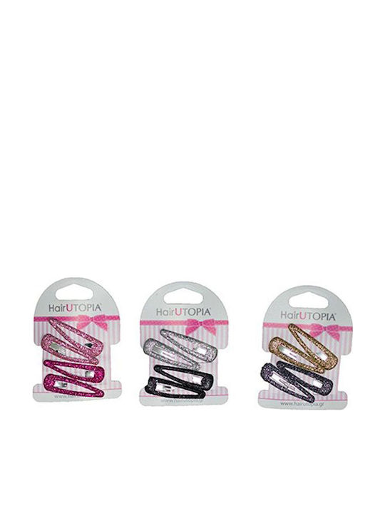 Hair Utopia Set de Agrafe pentru Copii cu Cu clemă 4buc (Diverse modele) 4 buc