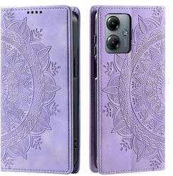 Mandala Flower Book Purple (Moto G14)