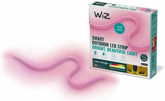 WiZ Waterproof Smart LED Strip Wi-Fi 220V RGBW Light 5m Neon Flex with Power Supply & WiFi Controller