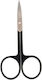 Parsa Nail Scissors Stainless with Curved Tip Black 00003658-200510 1 Piece