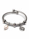 Karma Fashion Damen Armband aus Stahl mit Perlen