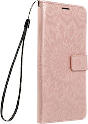 Book Silicone with Strap Durable Magnetic Rose Gold (Galaxy S24)