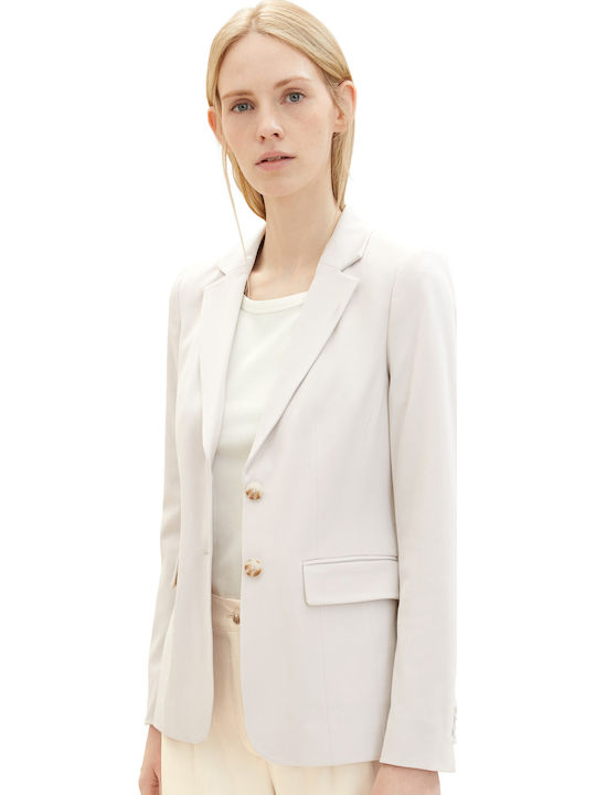 Tom Tailor Women's Blazer Clouds Grey