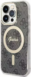 Guess 4G MagSafe Back Cover Plastic Black (iPhone 14 Pro)