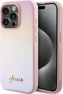Guess Iridescent Back Cover Synthetic Pink (iPhone 15 Pro)