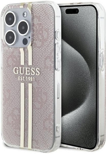 Guess Umschlag Rückseite Kunststoff Gold (iPhone 15 Pro)