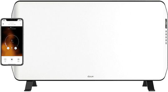 Duux Edge 2000 White Konvektorheizung Boden 2000W mit elektronischem Thermostat und WiFi 80x40cm Weiß