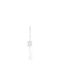 Hanging Snowflake Ornament Metallic White 25cm