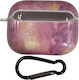 Coolyer Hülle Kunststoff mit Haken Galaxy Pink für Apple AirPods Pro