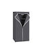 Songmics Fabric Wardrobe with Zipper and Shelves in Gray Color 75x45x160cm