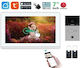 Joytimer Wireless Video Intercom Set Wi-Fi White