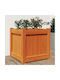 vidaXL Кутия за саксии Дърво Кафяв 40x40x40см.