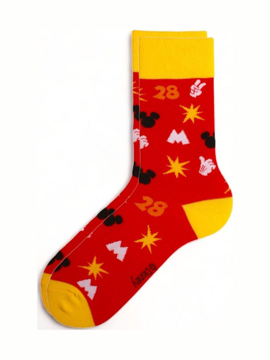 Disney Mickey Mouse Men's Socks Yellow