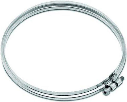 Inox Shell Chimney Clamp Inox 120mm Silver