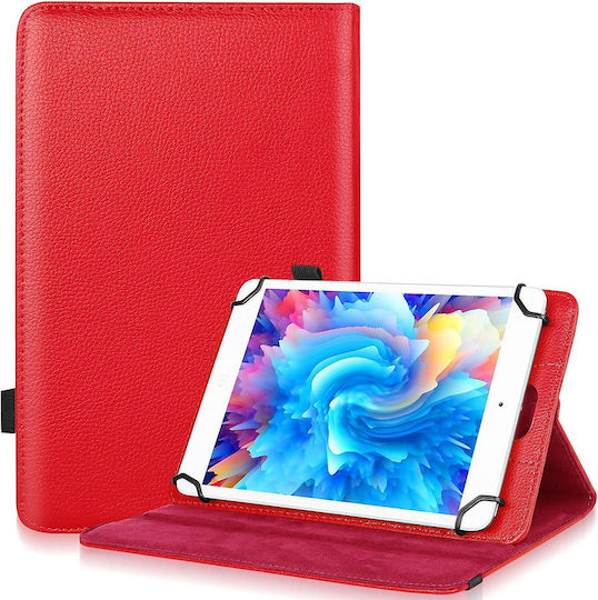 SiiPro Flip Cover Durabilă Roșie Universal 7-8"