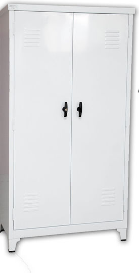 Dulap cu două uși Metal Galvanizat 90x46x195cm