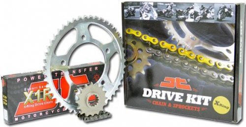 JT Sprockets Σετ Γρανάζια Αλυσίδα για Kawasaki KLE 250 Anhelo