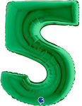 Balloon Jumbo Number 5 Green 100cm