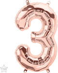 Balloon Foil Number Rose Gold 41cm