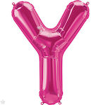 Balon Folie Litera Υ 41buc Fuchsia