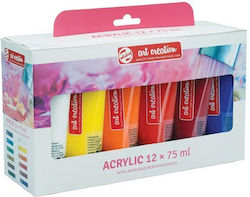 Set Culori Acrilice 12 Bucăți Set Culori Acrilice 12 Bucăți